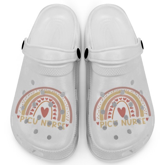 Picu Nurse Boho Rainbow Nursing Student Clogs