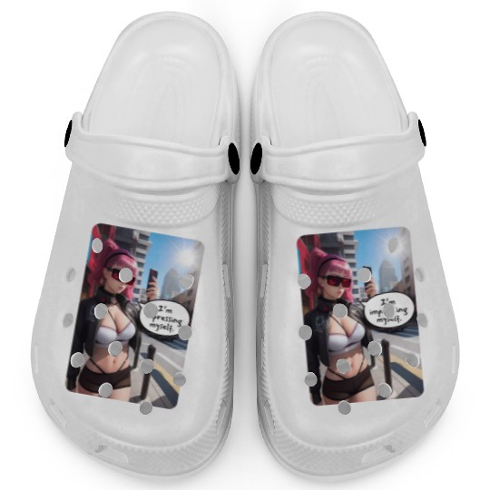 Cyberpunk Waifu Influencer Design 6 Clogs