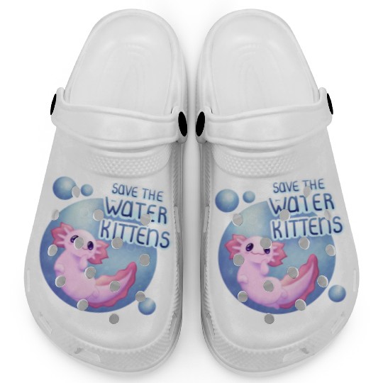 Save the Water Kittens Clogs
