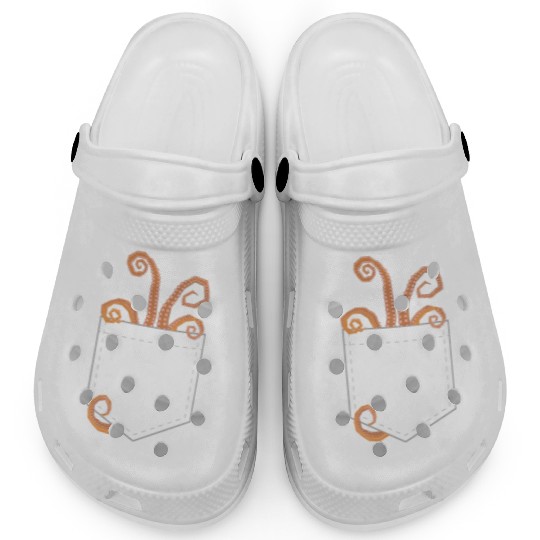 Octopus In The Pocket Funny Ocean Animals Lover Clogs