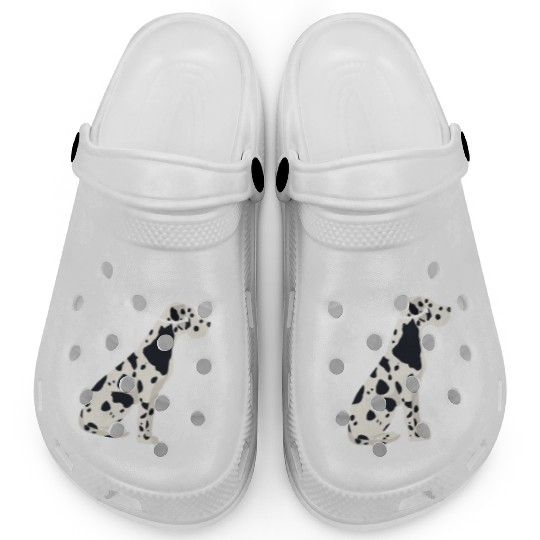 Harlequin Great Dane Dog Anatomy Clogs