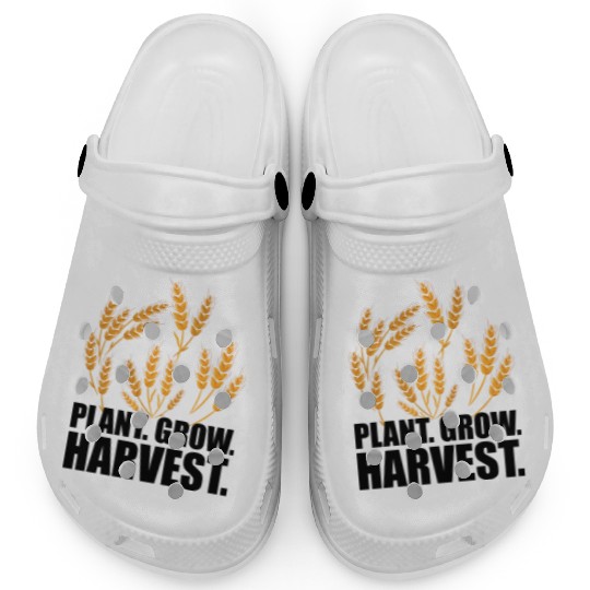 Wheat Farmer Plant Grow Harvest Clogs