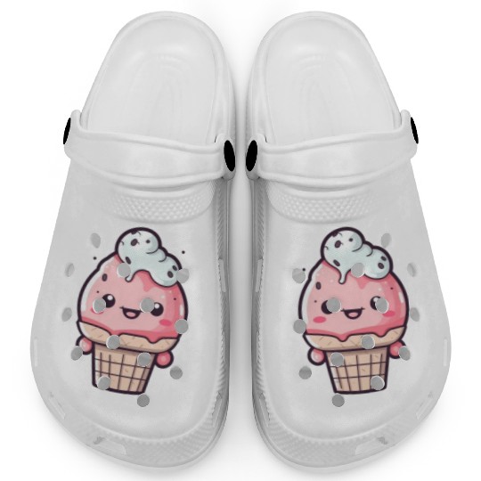 Embrace the Sweetness of our Cute Soft Ice Cream Clogs