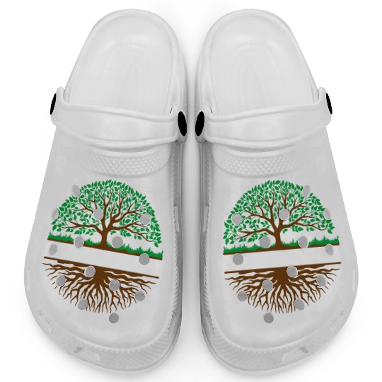 Tree with roots banner Clogs