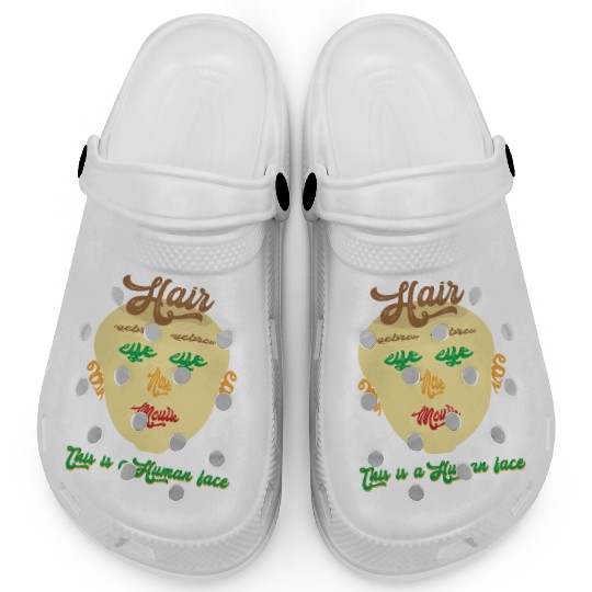 this is a human face Clogs