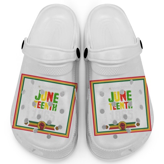 Honoring JUNETEENTH 1865 Design Clogs