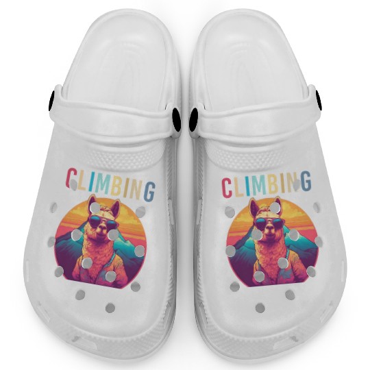 Funny Alpaca with Sunglasses - Alpacatude Clogs