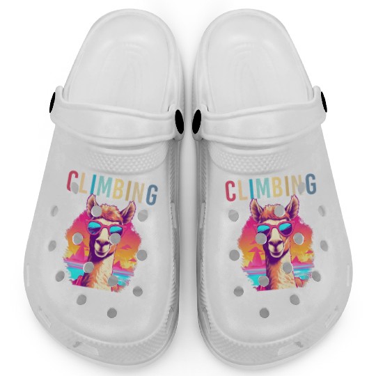 Funny Alpaca with Sunglasses - Alpacatude Clogs