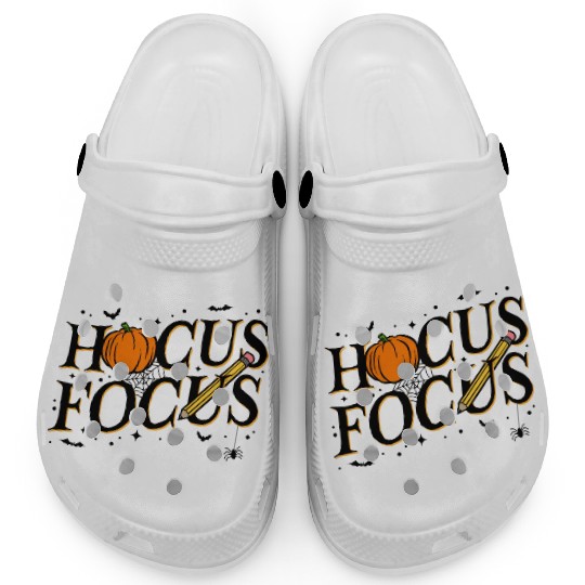 Funny Hocus Focus Teacher Appreciation Halloween Clogs