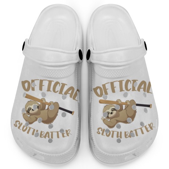 Sloth Bat Sloth Baseball Clogs