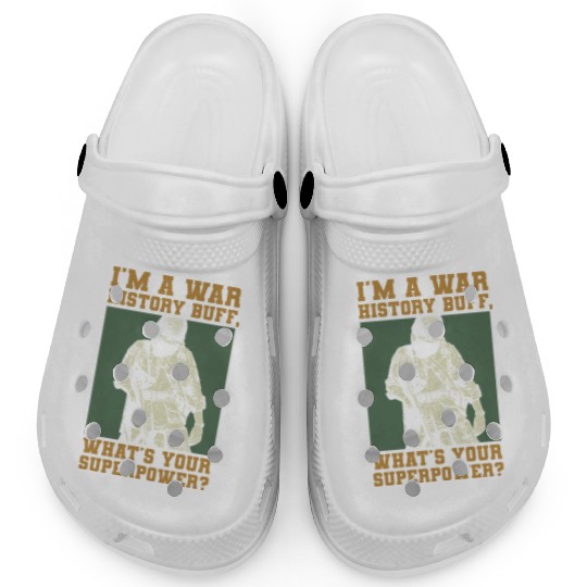 War History Buff - WW2 Enthusiast Clogs