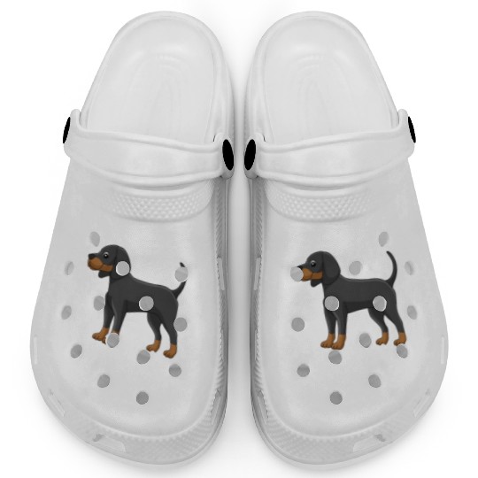 My Best Friend Is A Black and Tan Coonhound Clogs