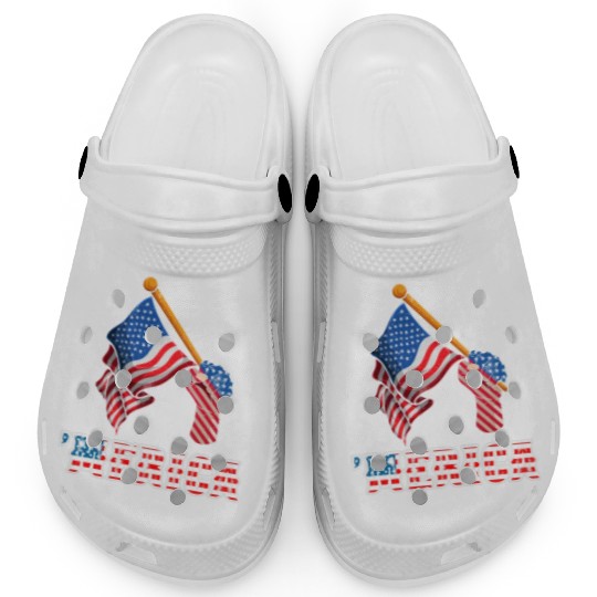Patriotism Merica Pride US Patriots USA Fan Clogs