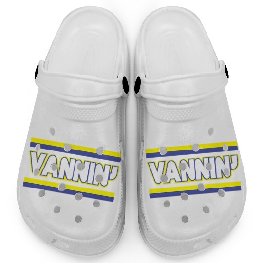 Vannin Stripes Vanning Purple Yellow Gold Van Clogs