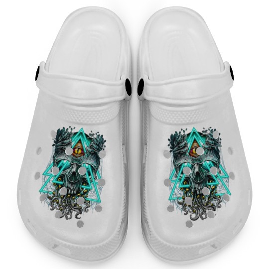 Cthulhu illuminati evil monster Clogs