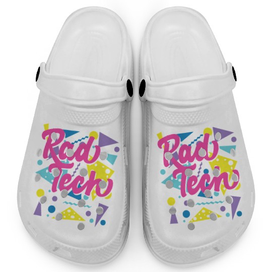 Rad Radiology Tech 80s Fun Py Graduation Clogs