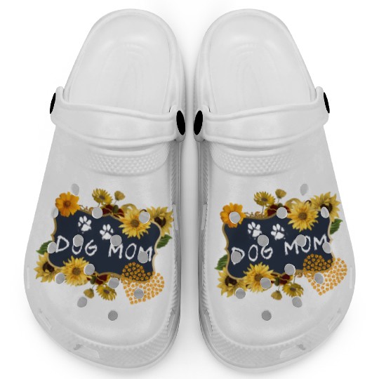 Sunflower Dog Mom Floral Dog Clogs