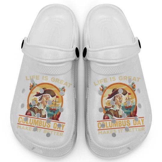 Christopher Columbus Italian American Columbus Day Clogs