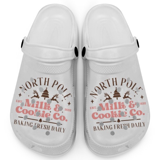 North Pole Milk Cookie Co tumblr green Clogs