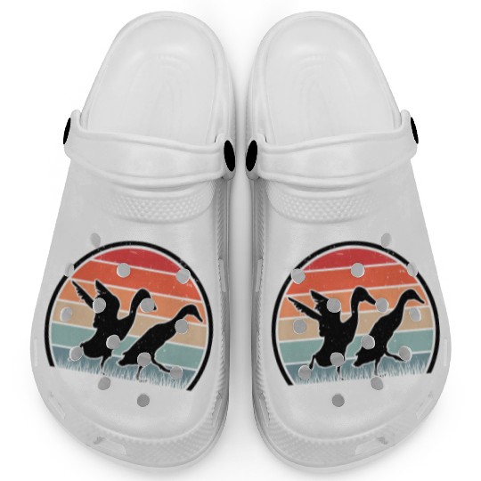 Indian Runner Duck Retro Bottle Vintage Clogs