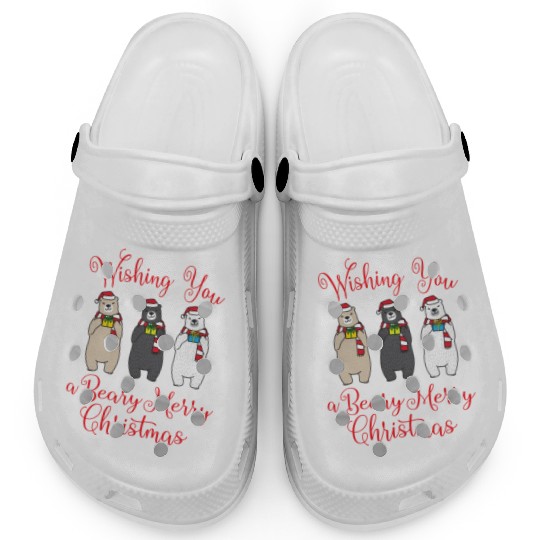 Beary Merry Polar Bear Winter Clogs