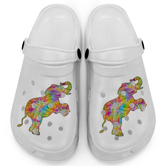Tie Dye Elephant Lover Clogs