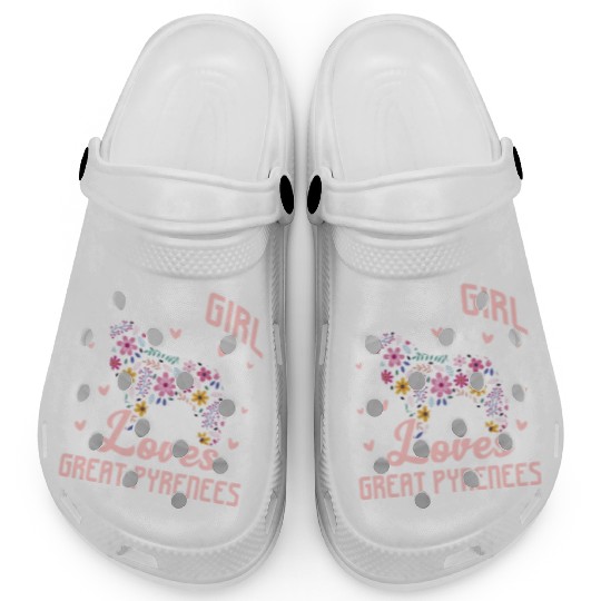 Just A Girl Who Loves Great Pyrenees Clogs
