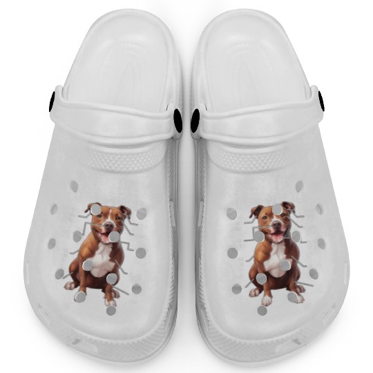Anatomy Pitbull Dog Cute Pittie Lover PitBul Clogs