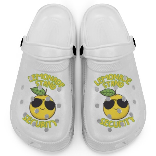 Lemonade Stand Security Cute Lemon Summer Clogs