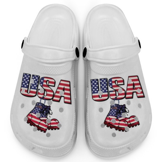 God bless America the land of the free Clogs
