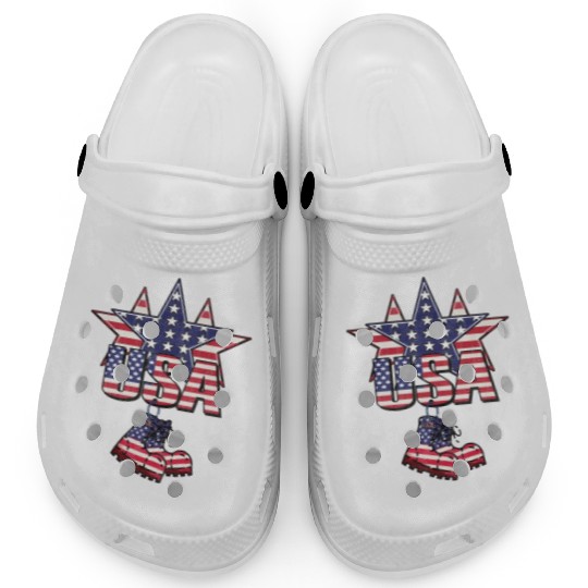 God bless America the land of the free Clogs