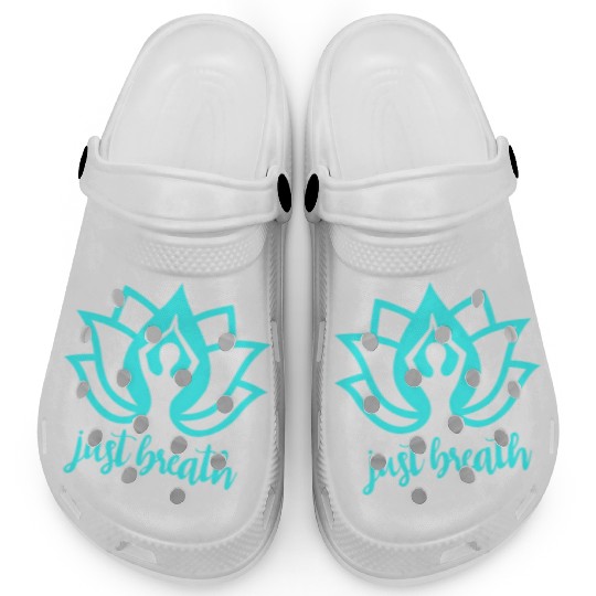 Just Breath Yoga Namaste Zen Lotus Clogs