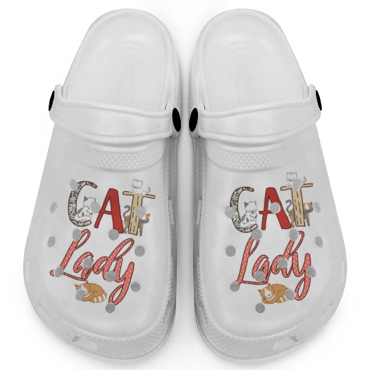Cats Cat Lady Cat Lover Clogs