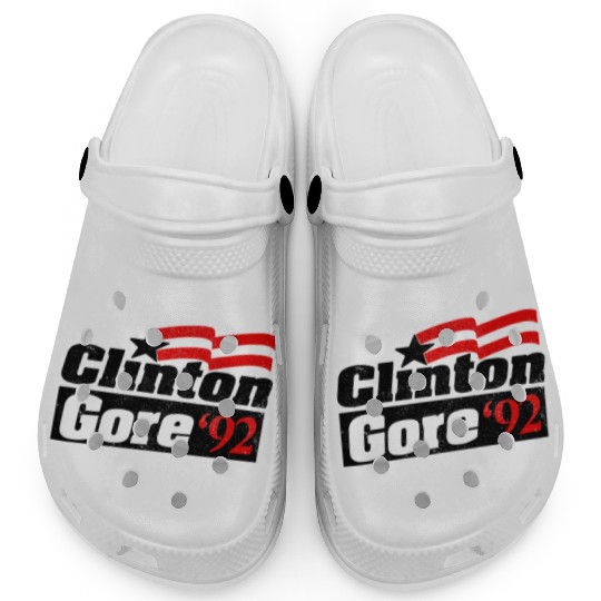 Clinton Gore '92 Bill Clinton President Clogs