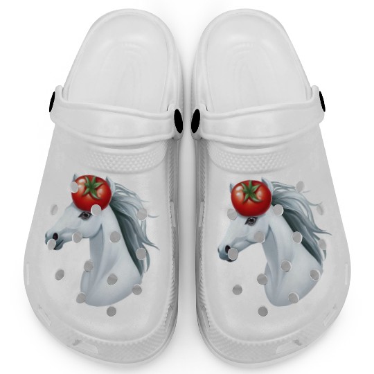 Horse Head Tomato - Creative Horse & Vegetable Clogs