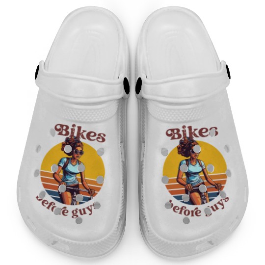 Bikes Before Guys Bicycle, Cycling Black Women Clogs