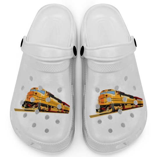 One Track Mind Train Engine Clogs