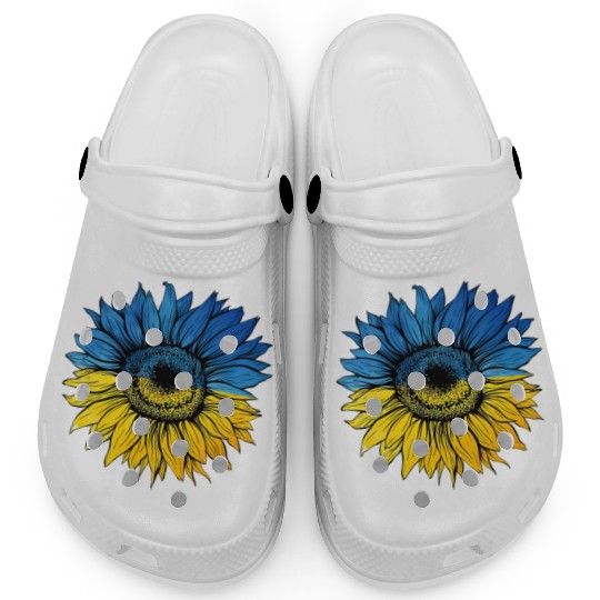 Sunflower Ukraine Ukrainian Flag Stand With Ukrain Clogs