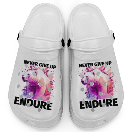 Polar Bear Never Give Up, Endure Clogs