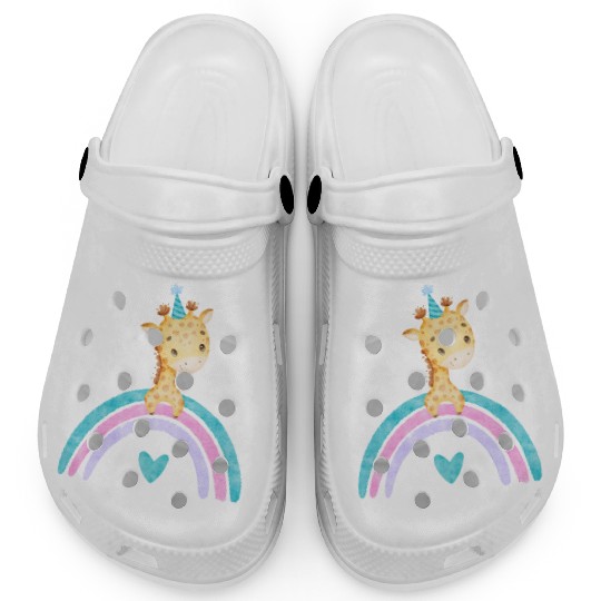 Cute Colorful Giraffe Clogs