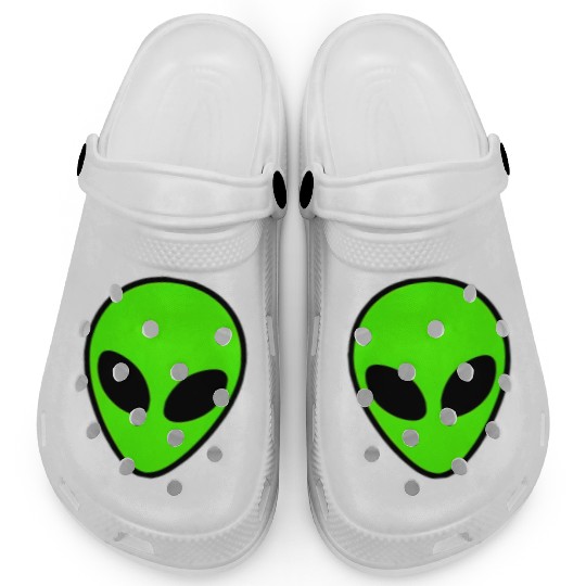 Alien Head Pocket Patch Area 51 Clogs