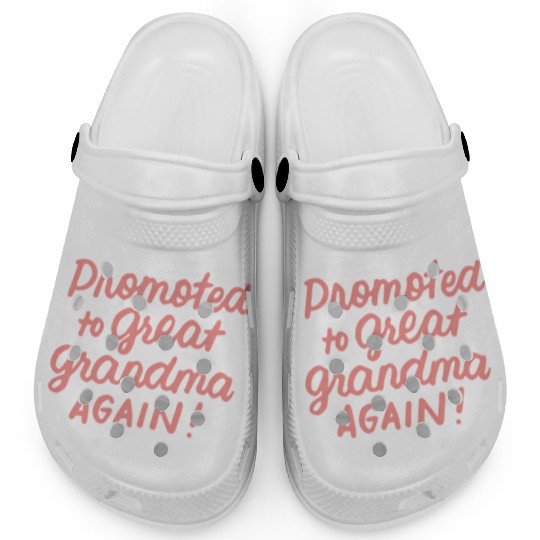 Promoted To Great Grandma Again Pregnancy Announce Clogs