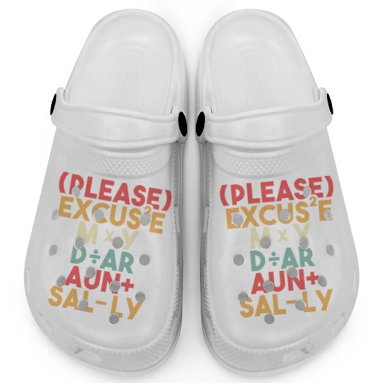 Math Teacher Please Excuse My Dear Aunt Sally Clogs