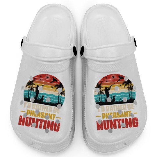 I'd Rather Be Pheasant Hunting Clogs