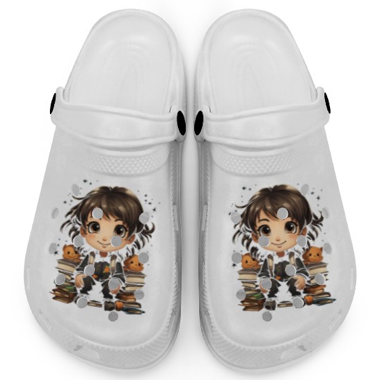 Back to School Pre-K Kindergarten Student Chibi Clogs