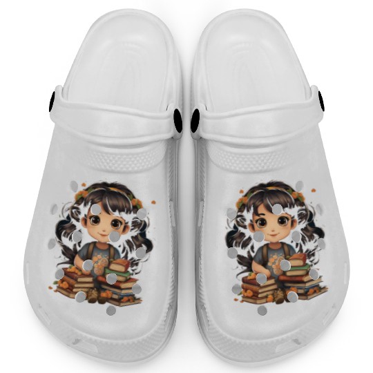 Back to School Pre-K Kindergarten Student Chibi Clogs