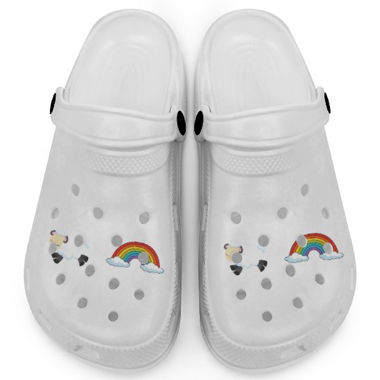 Counting Sheep Rainbow Sleep Clogs