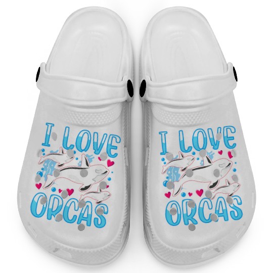 I Love Orcas Whale Protect Orca Sea Clogs