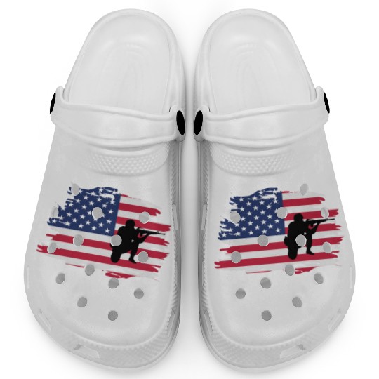 Thank You Us Flag Memorial Day Clogs