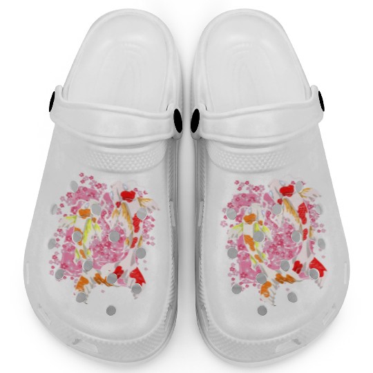 Sakura Koi Fish Gift Cherry Blossom Koi Carp Clogs